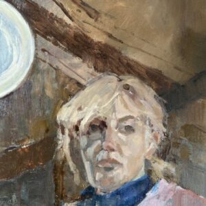 Self Portrait With Lamp 2